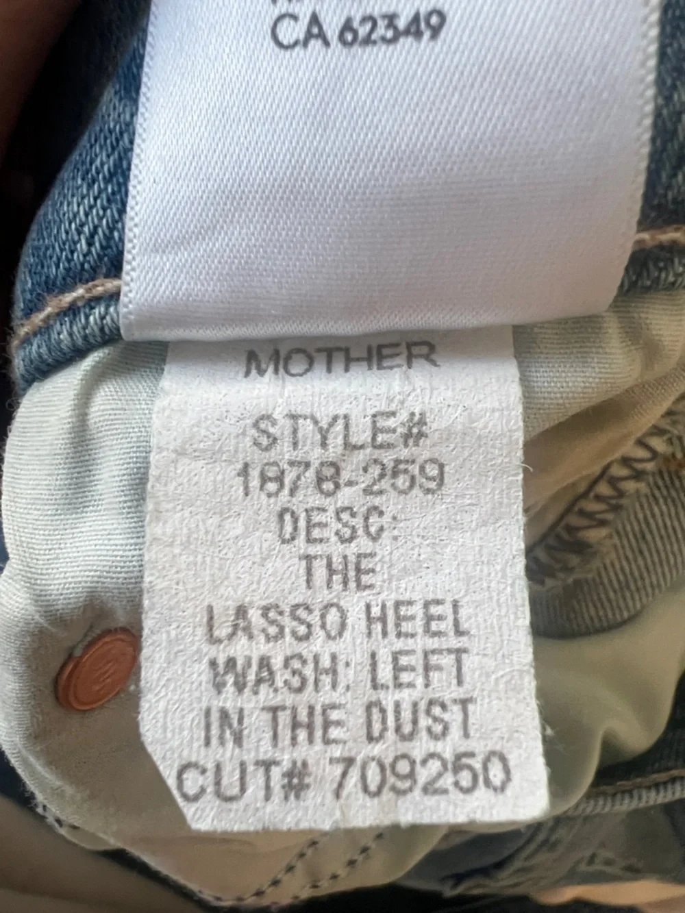 MOTHER Straight-Leg Denim Jeans in Left in the Dust Wash - Picture 5 of 5